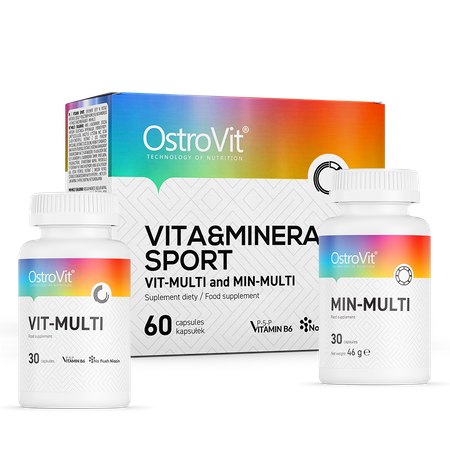 Multivitaminai OstroVit, vitaminai ir mineralai
