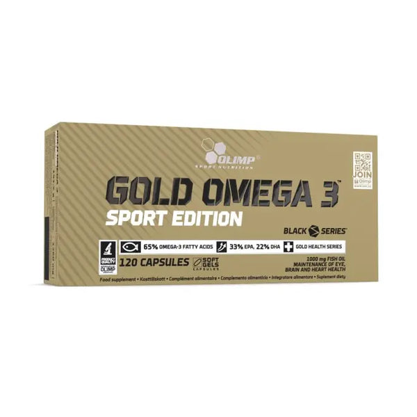 Olimp Gold Omega 3 Sport Edition omega 3 žuvų taukai